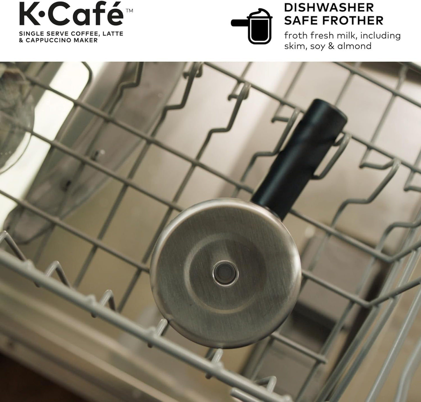 K-Cafe Single Serve K-Cup Coffee, Latte and Cappuccino Maker, Dark Charcoal